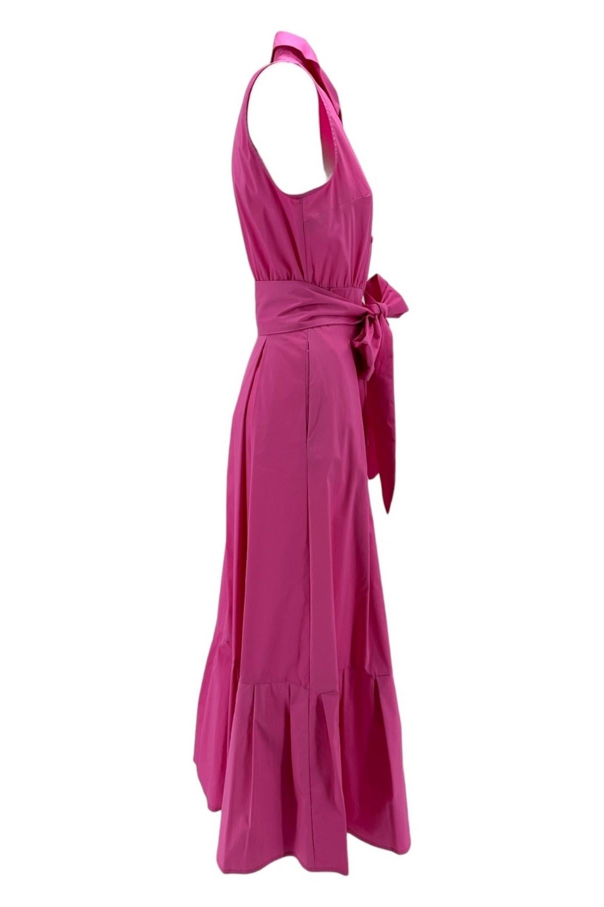 abito donna modello chemisier fucsia 