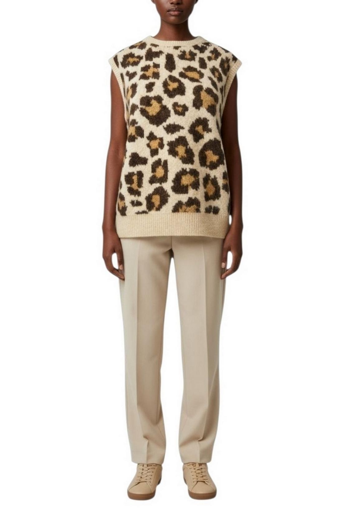 gilet donna fantasia maculata 