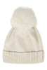 sombrero donna con pompón leche D.EXTERIOR