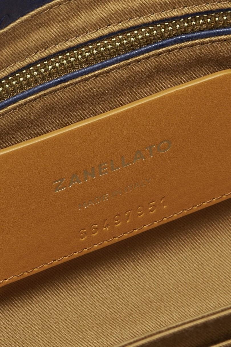 borsa donna dotta small in pelle Zashmere & Cactus blu 