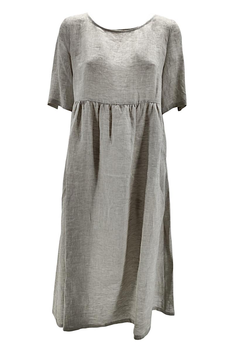 Abito donna in lino beige 