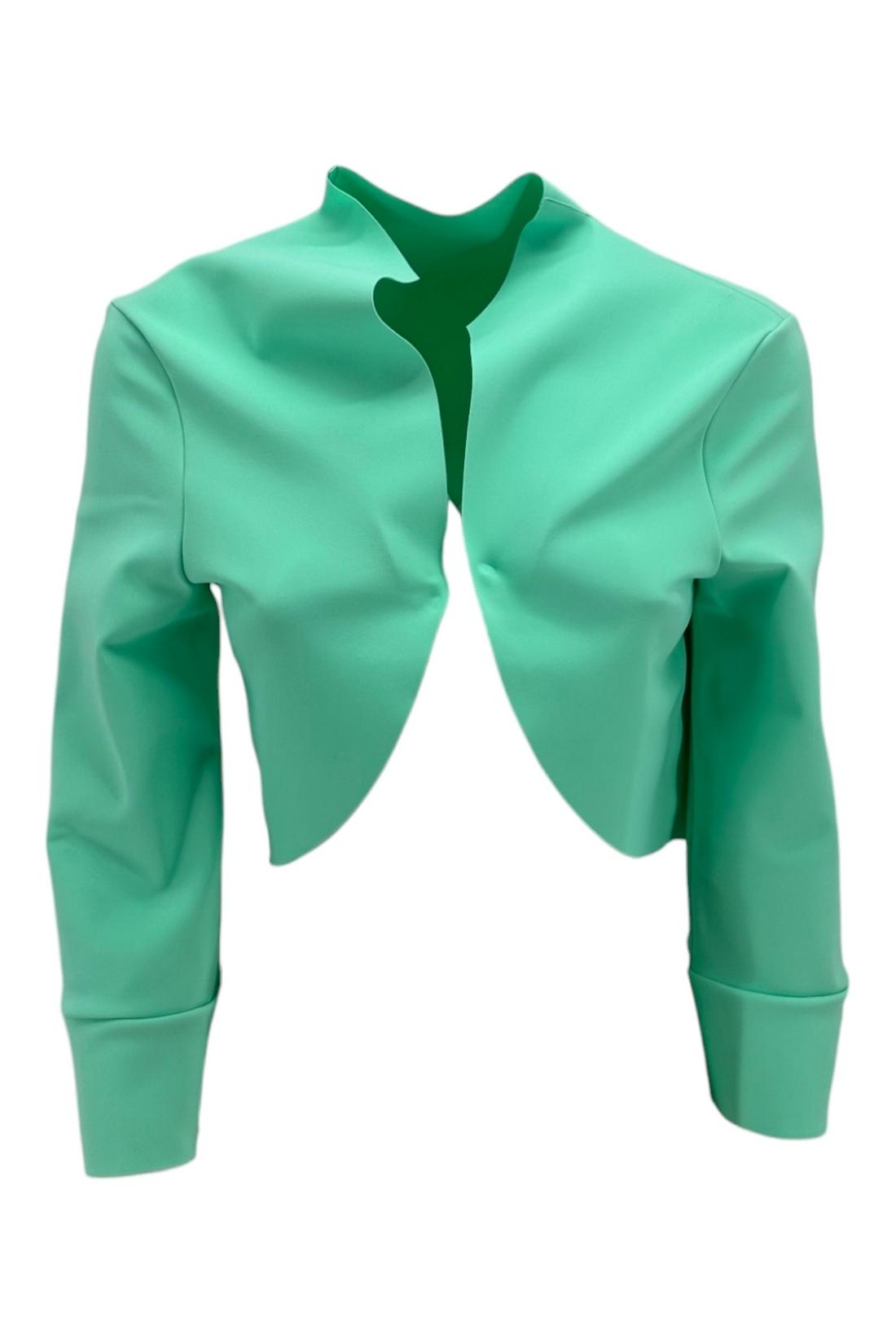 Copri spalle donna in jersey turchese 
