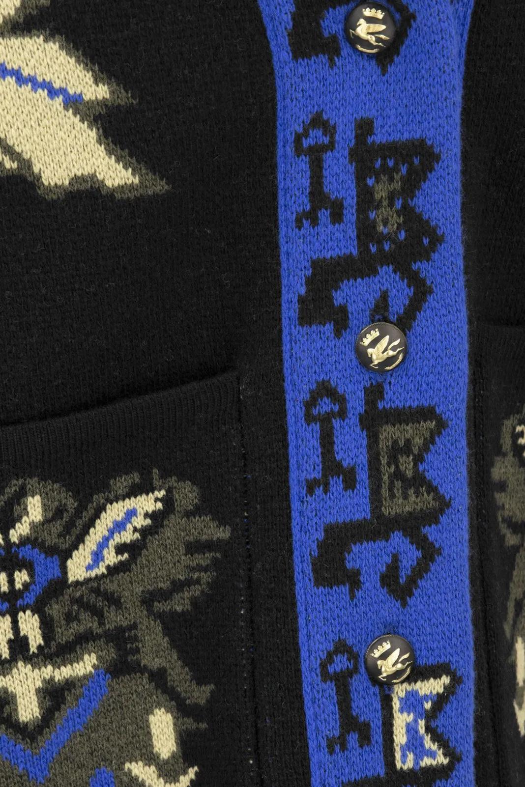 Maglia Nero/bluette 