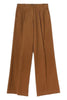 Pantalón mujer con pinzas en algodón resca marrón Kiltie