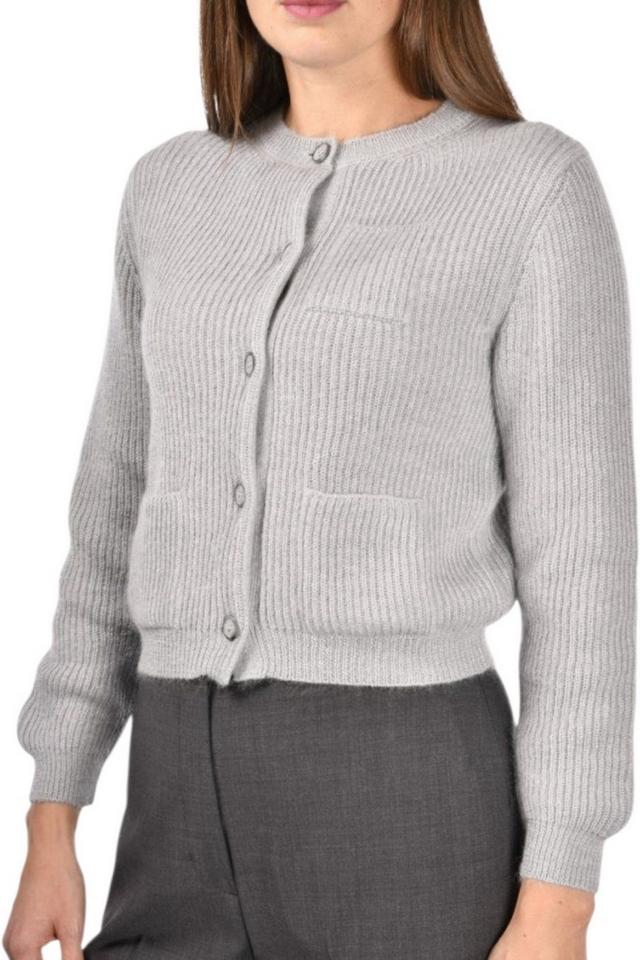 cardigan corto donna grigio 