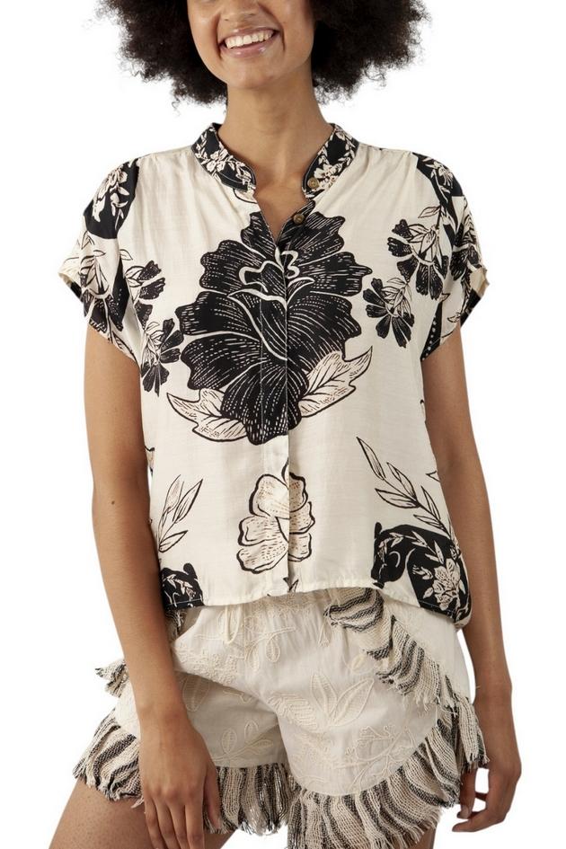 camicia fantasia fiori 