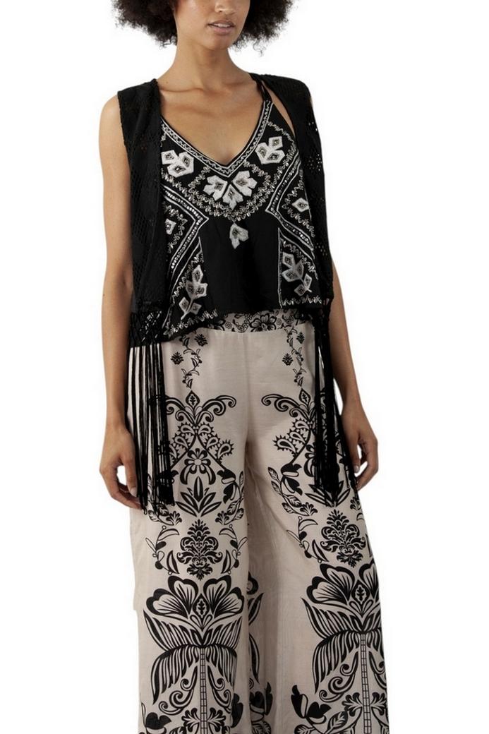 gilet con frange 