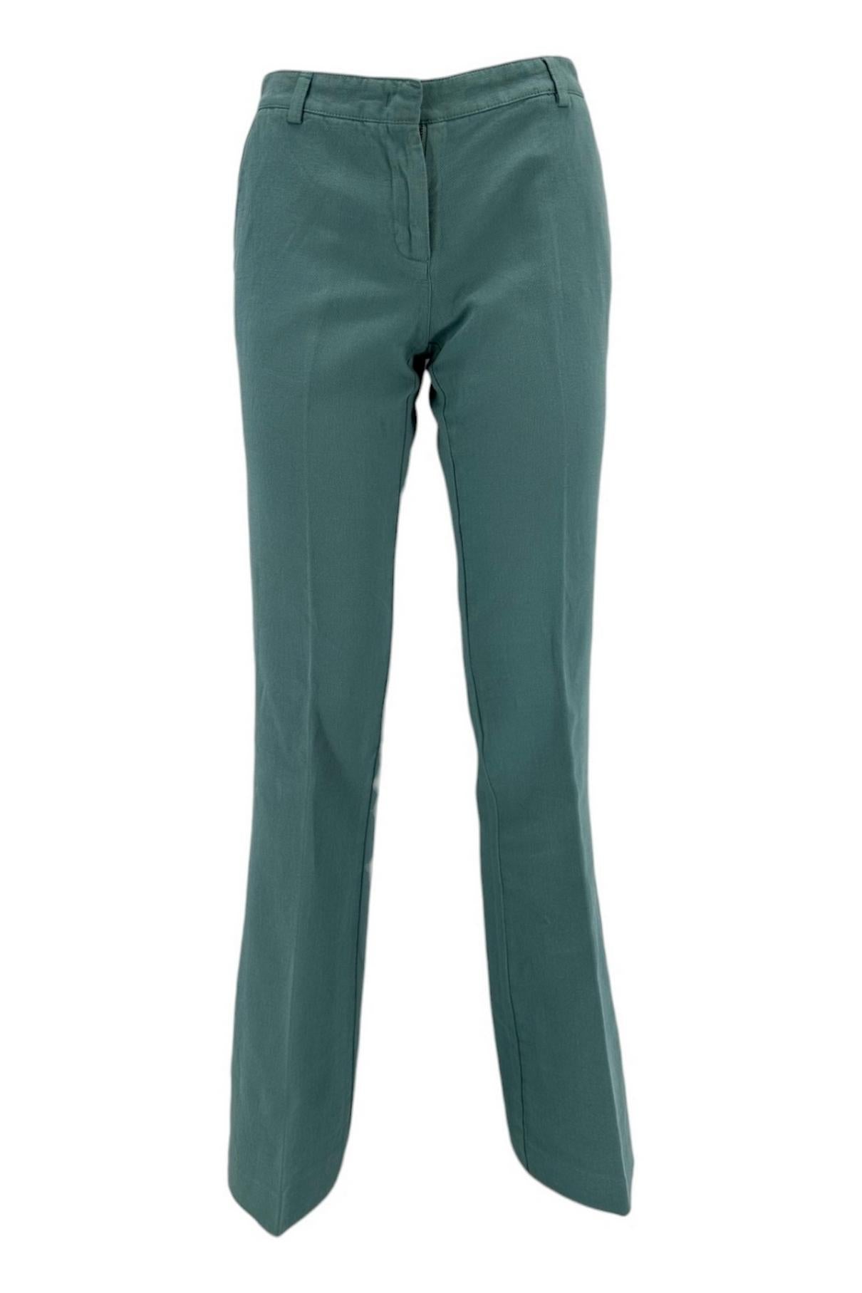 Pantalone donna in canvas acqua a zampa 