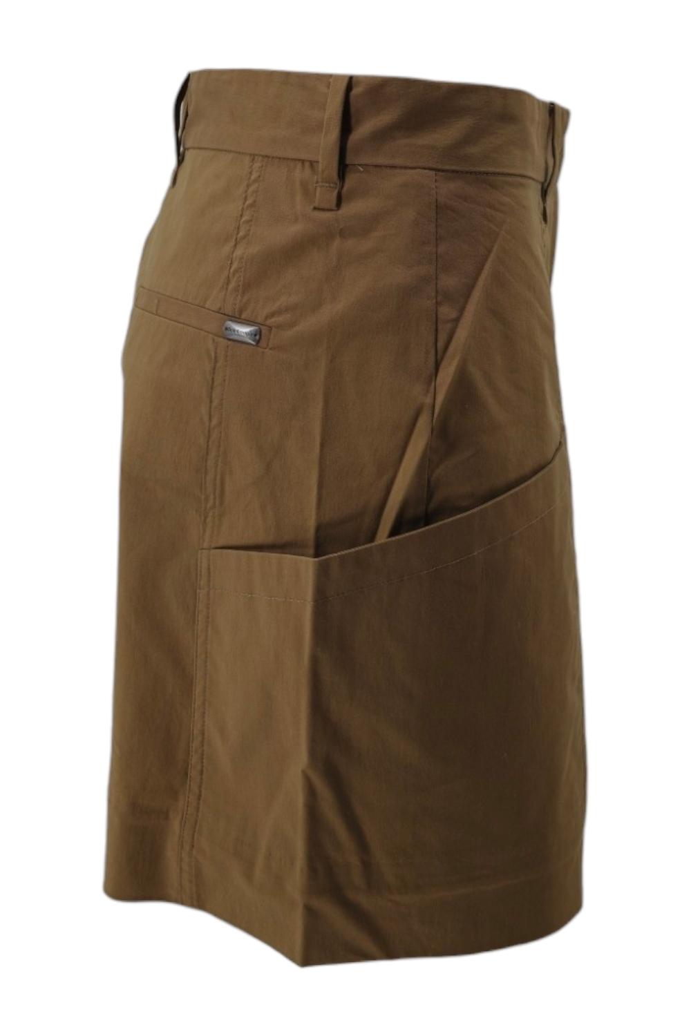 short donna in cotone kaki 