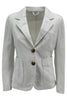 Kiltie women's single-breasted white canvas jacket