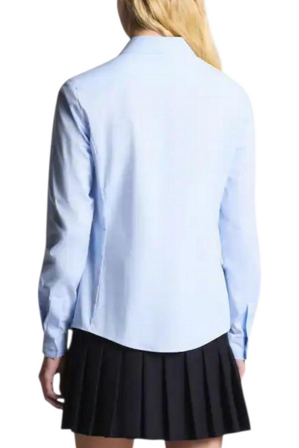 Camicia donna Slim in Cotone Stretch azzurro 