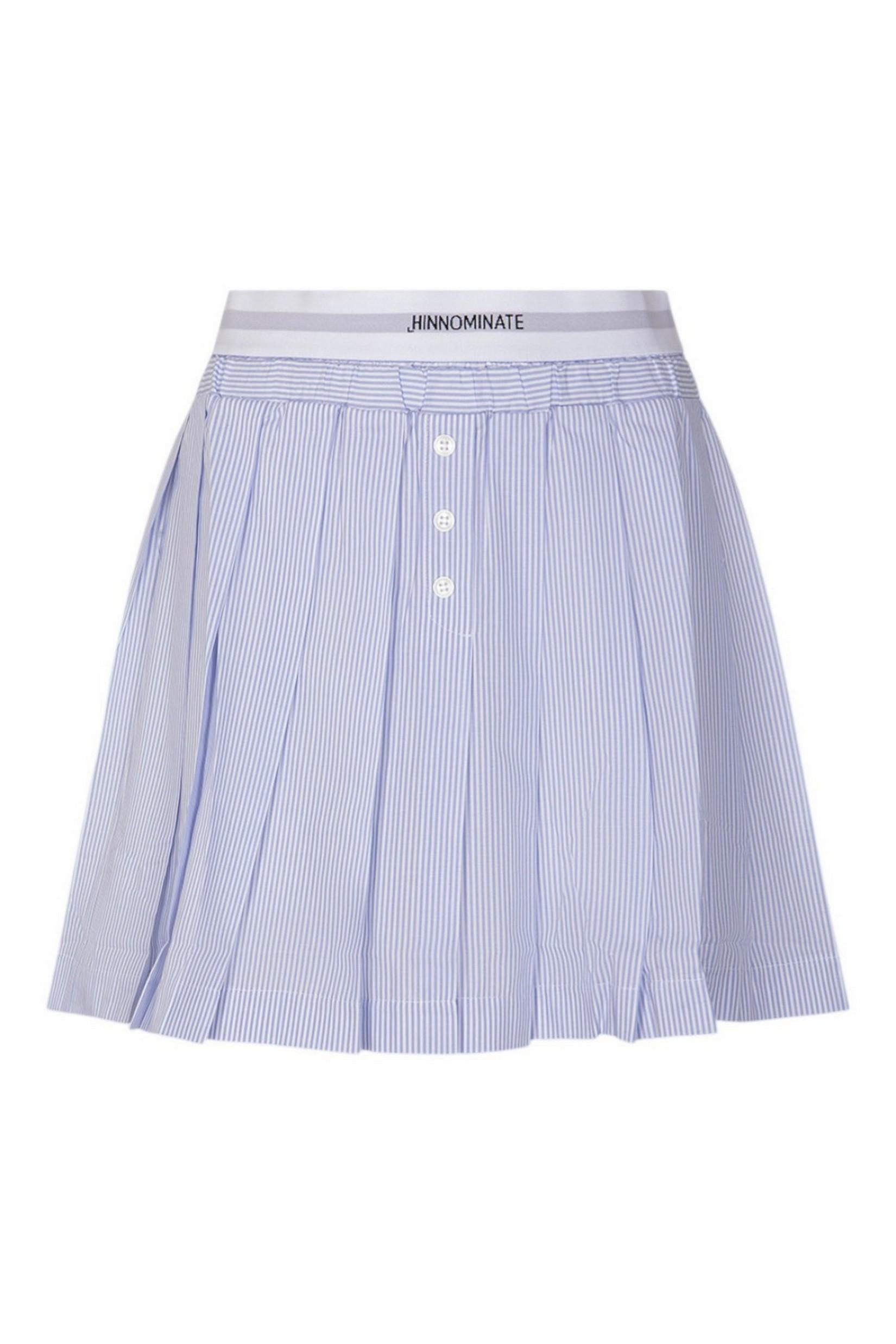 minigonna donna a righe azzurro/bianco 