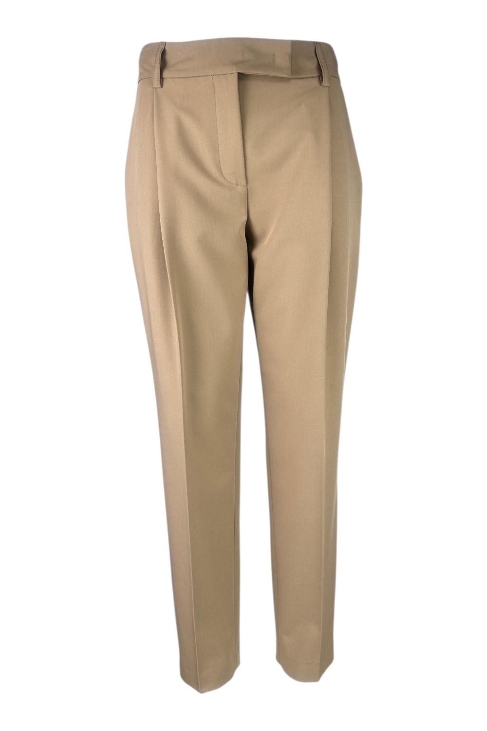 pantalone donna baloon cuoio 