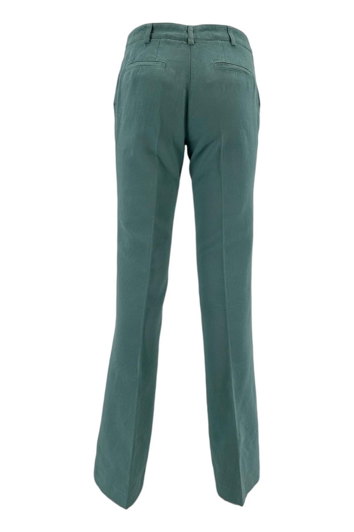 Pantalone donna in canvas acqua a zampa 