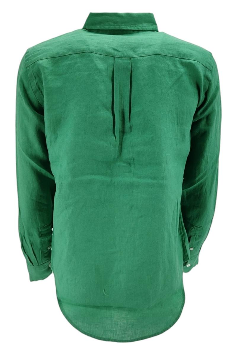 Camicia donna lino verde 