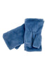 Manicotto donna in ecopelliccia azzurro Alpo