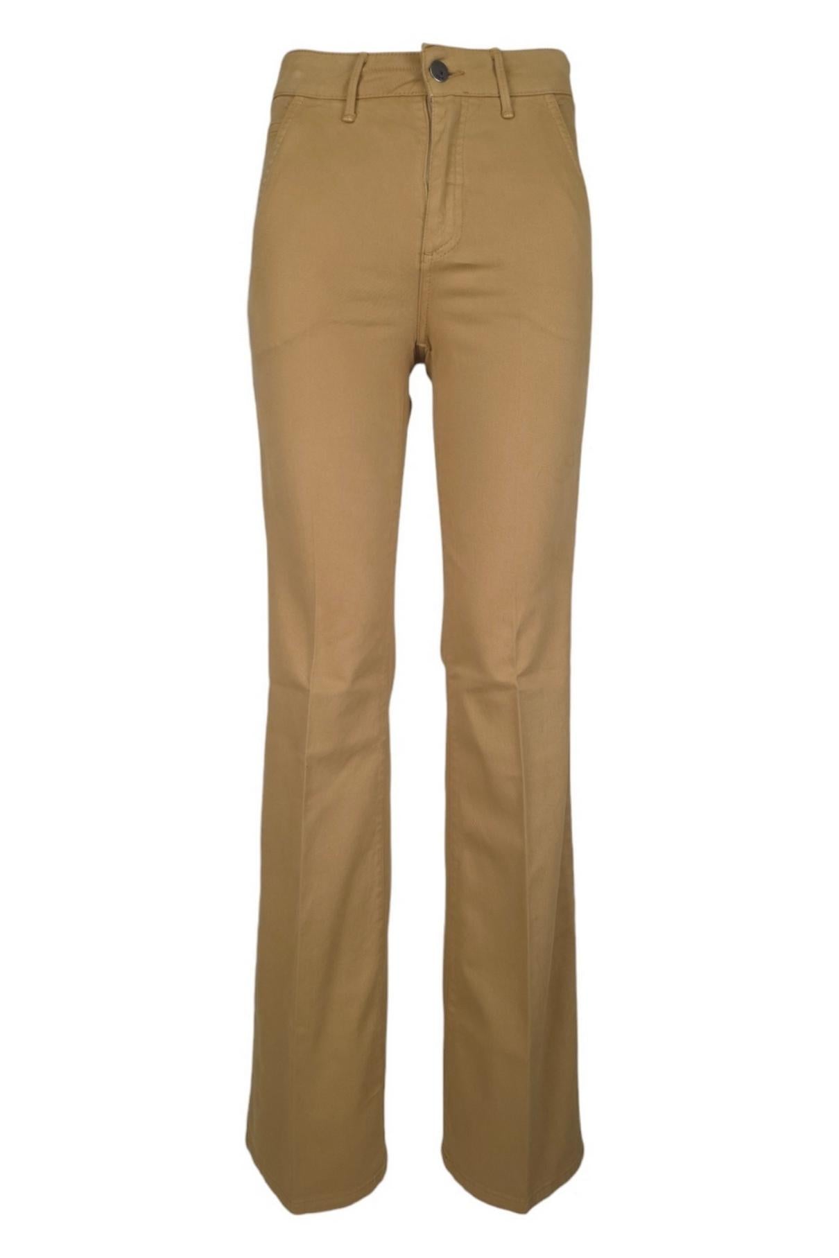 pantalone donna a zampa cammello 