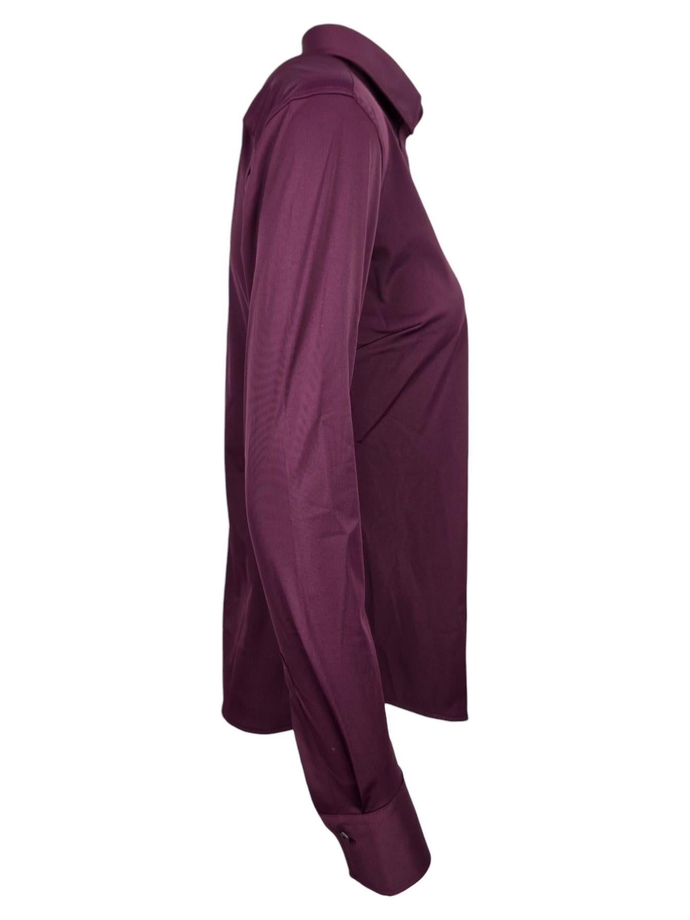 camicia donna active unito bordeaux 