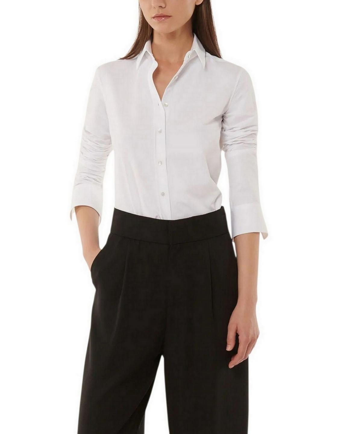 camicia donna active unito bianco 