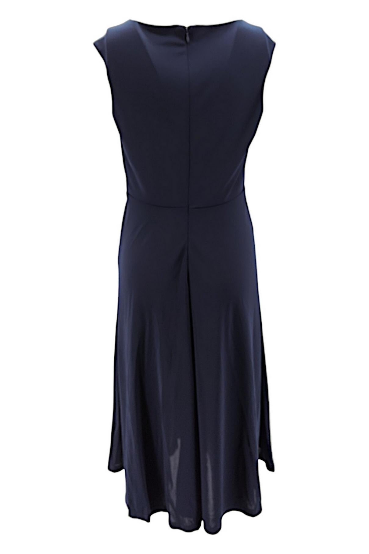 Abito donna jersey blu 