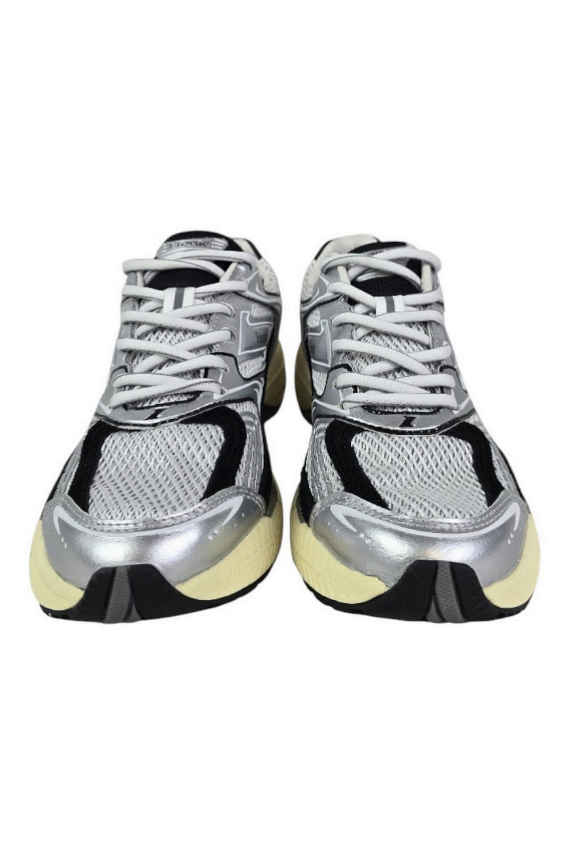 sneakers donna nero e argento 