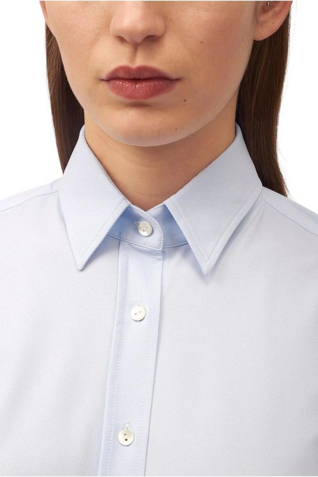 camicia donna in tessuto active azzurro 
