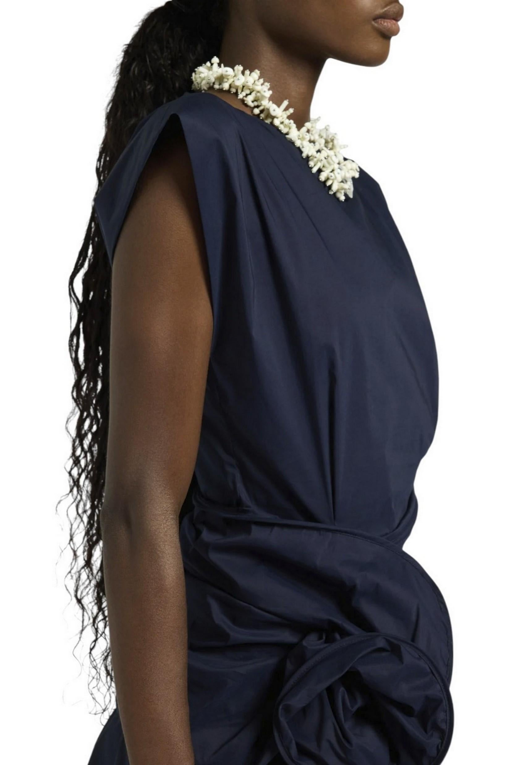 top donna Alexa in popeline blu 