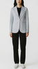 Circolo 1901 women's single-breasted light blue pique jacket