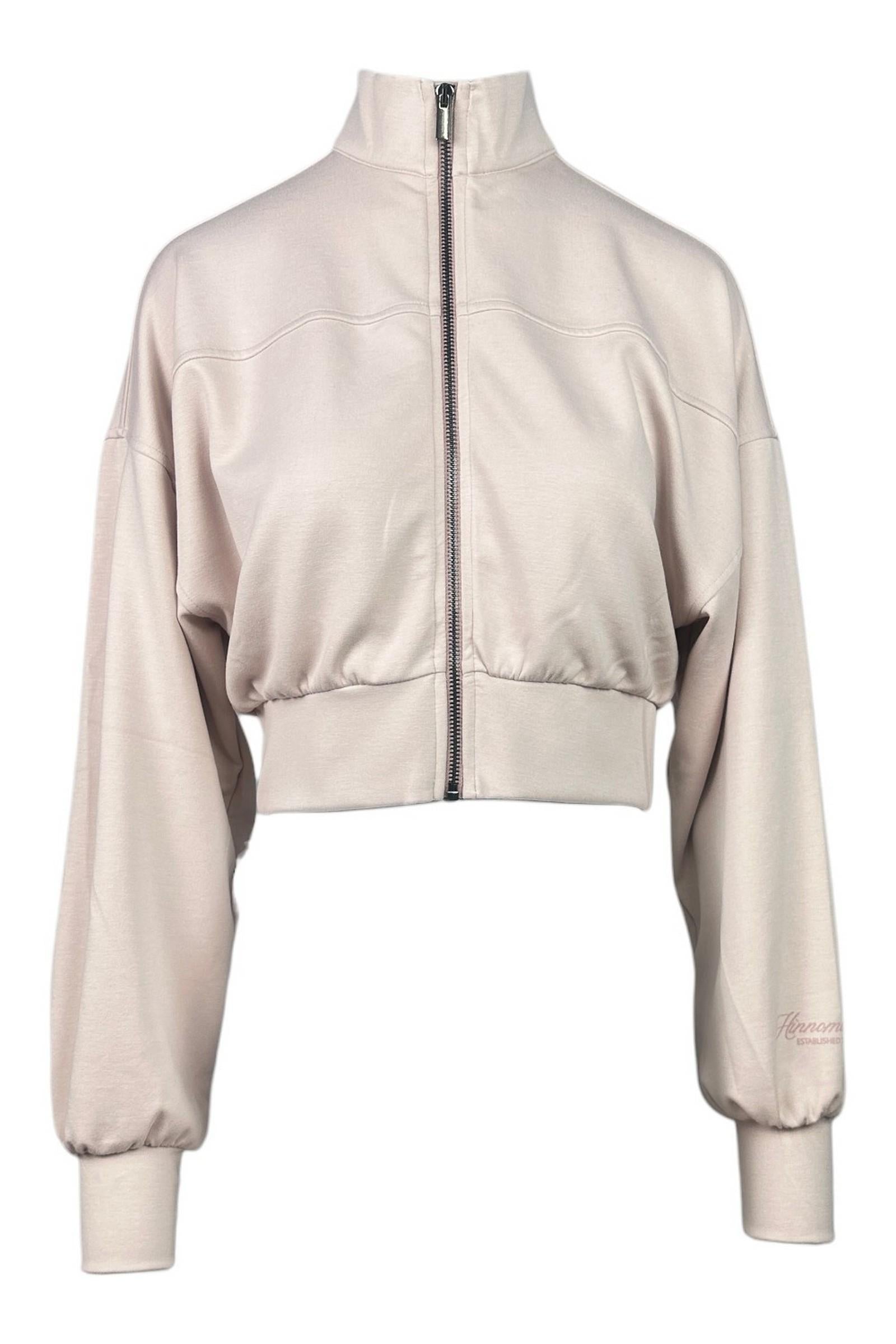bomber donna in modal rosa 