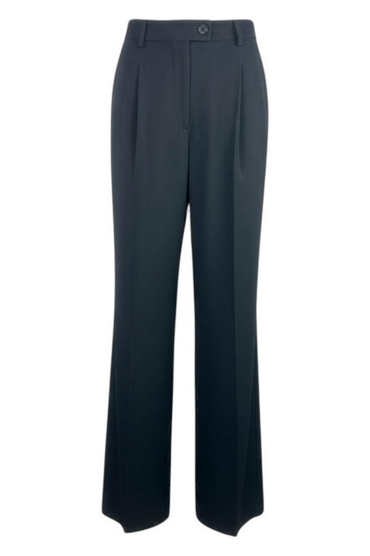 pantalone donna largo nero 