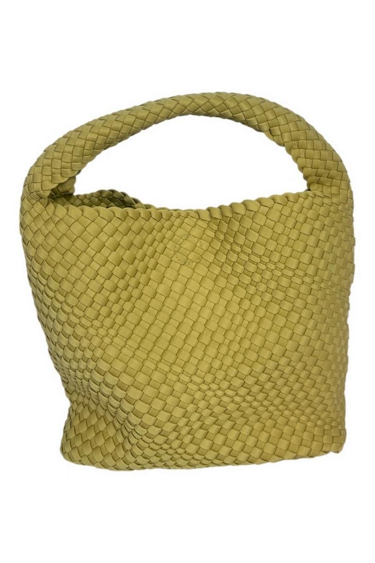 bisaccia donna intrecciata sabbia 
