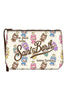 estuche aline de mujer con estampado monstruo beige MC2 Saint Barth