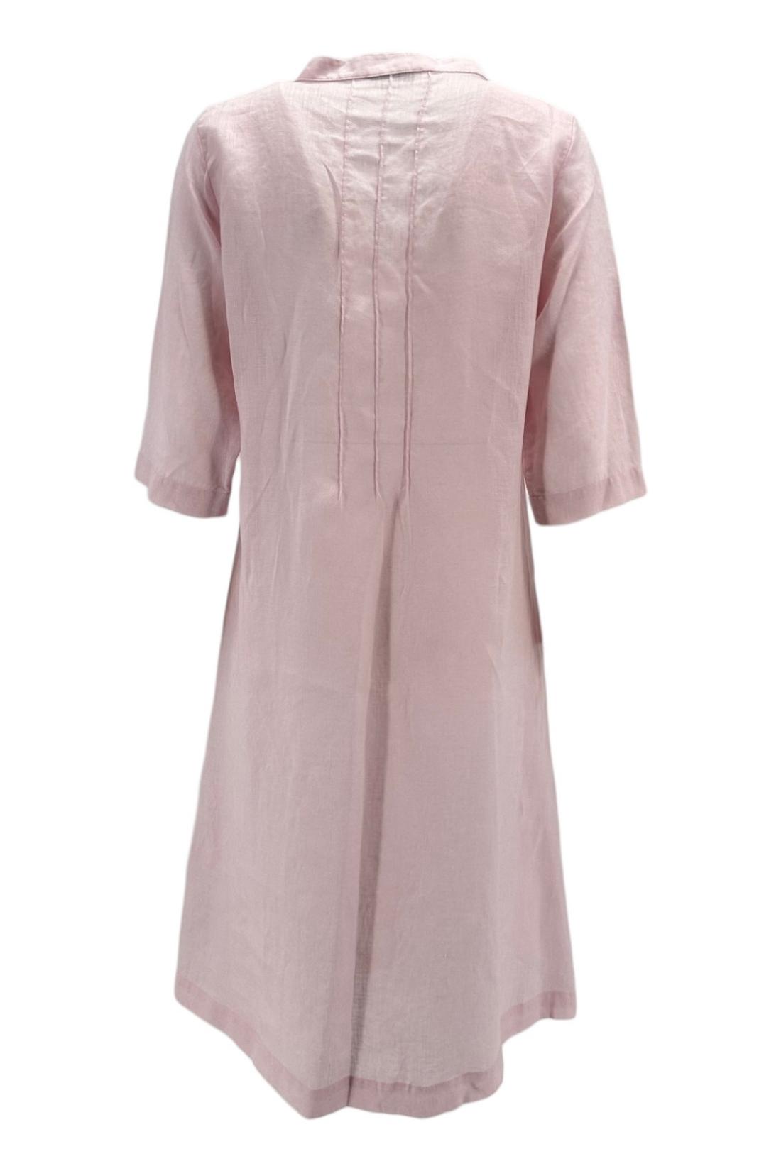 abito donna in lino con nervature 