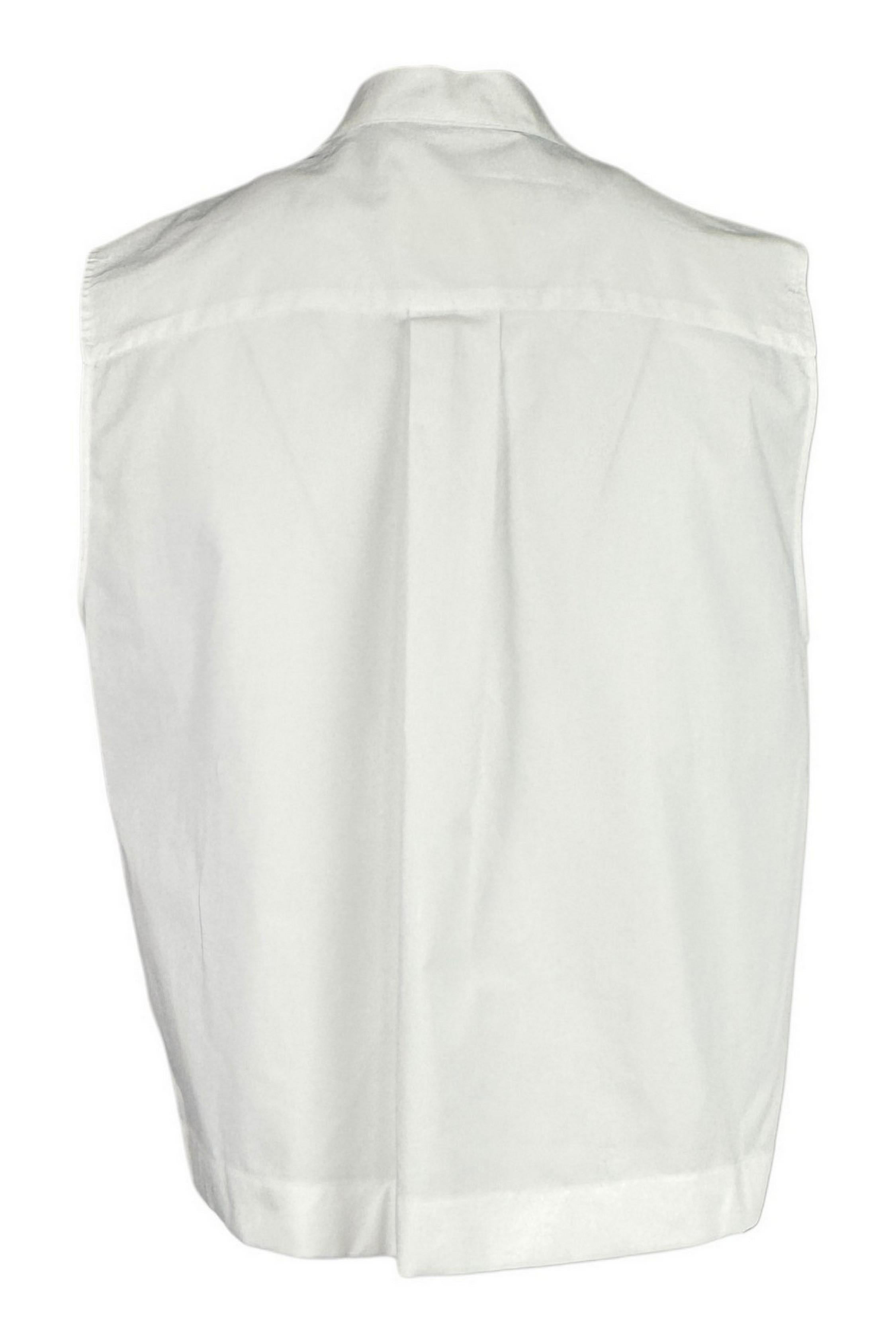 camicia donna senza maniche bianco 