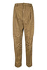 Pantalones de mujer Tania sueltos en gabardina color camello Dondup
