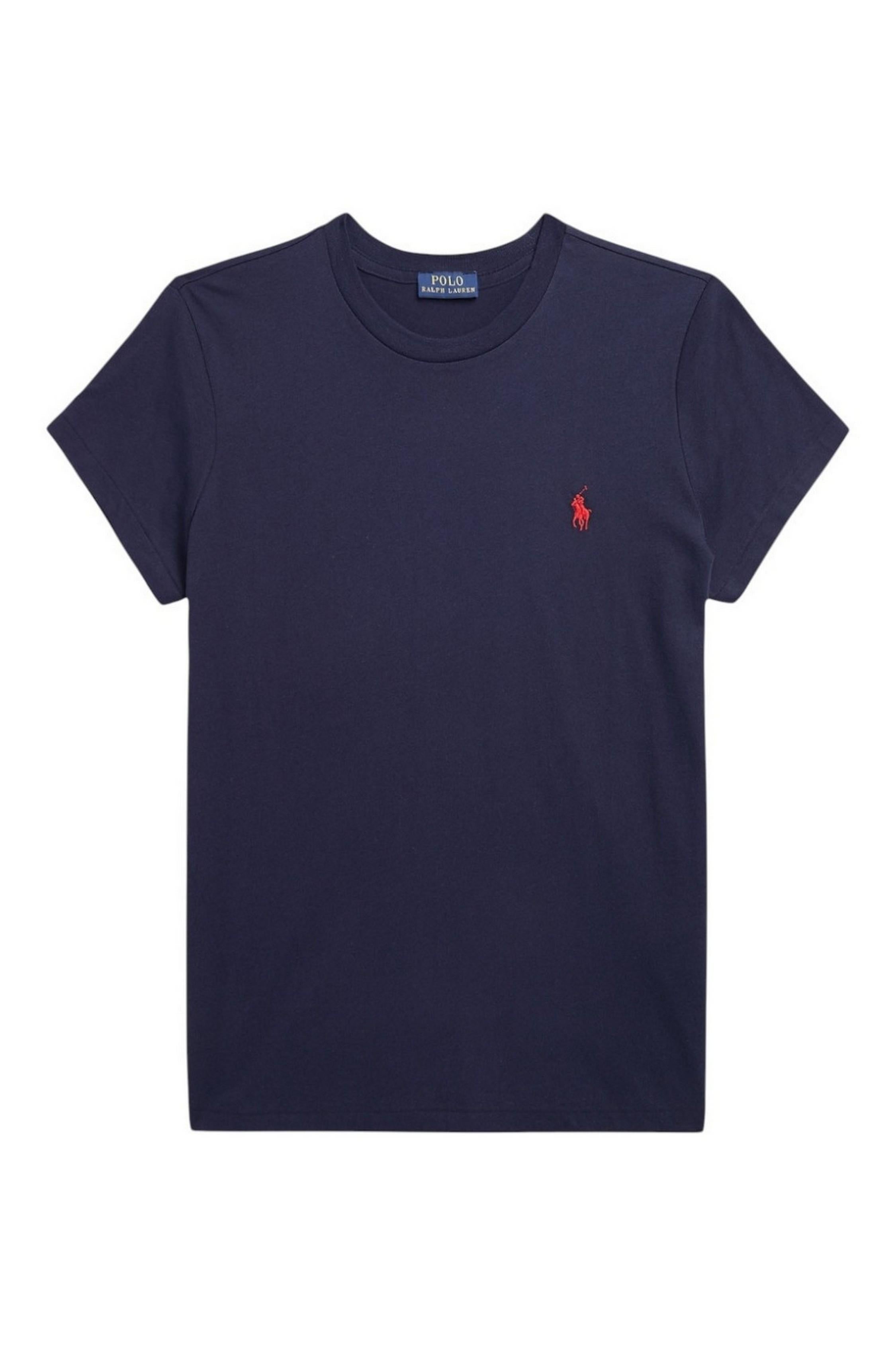 t-shirt donna mezza manica blu 