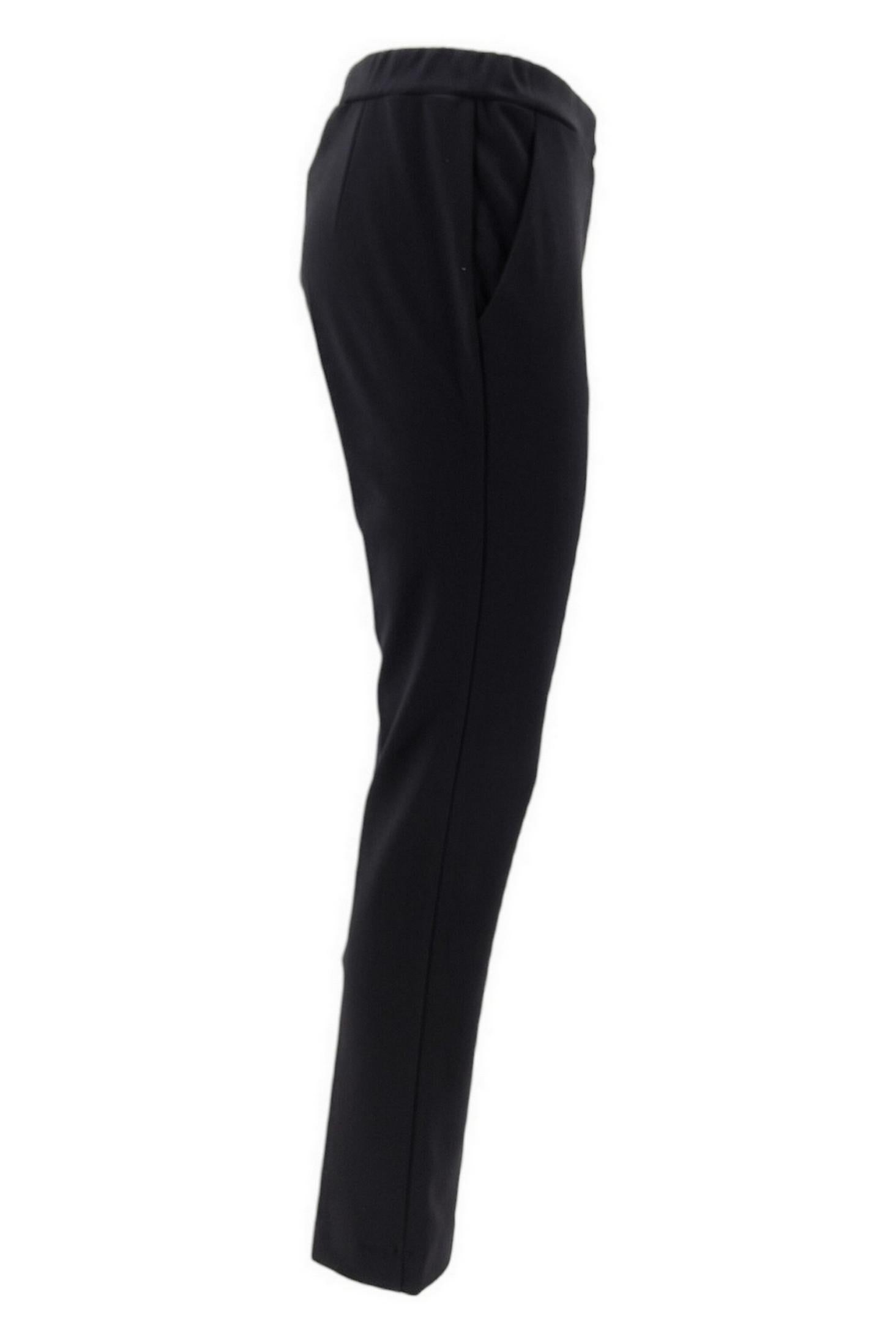 Pantalone donna in punto milano nero 