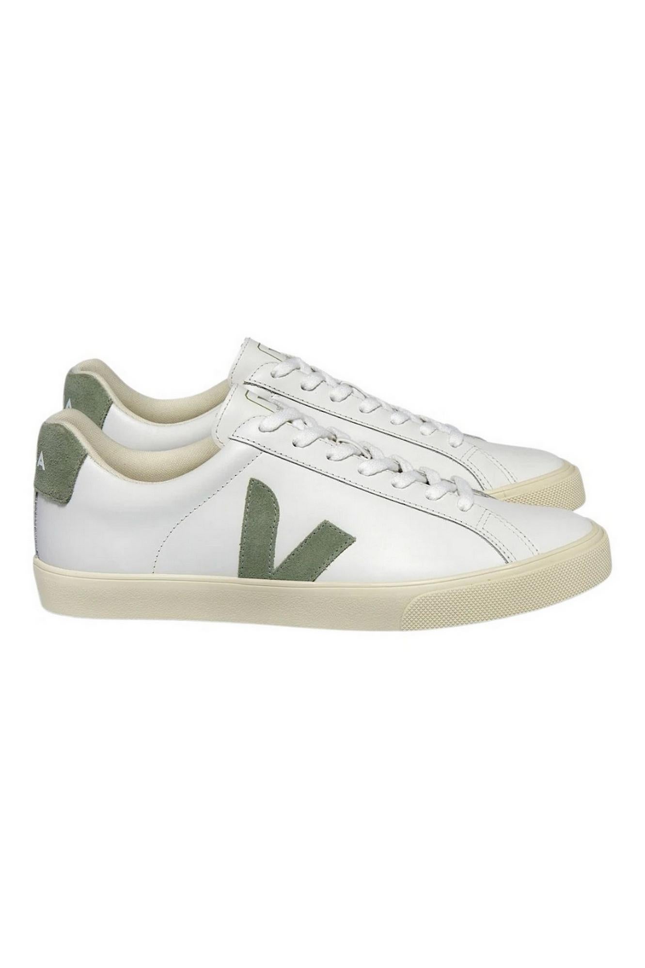 sneakers donna esplar bianco e militare 