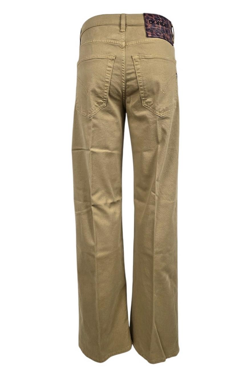 pantalone donna jaqueline in gabardina cammello 