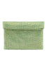 sobre de mujer con strass verde Twenty Fourhaitch