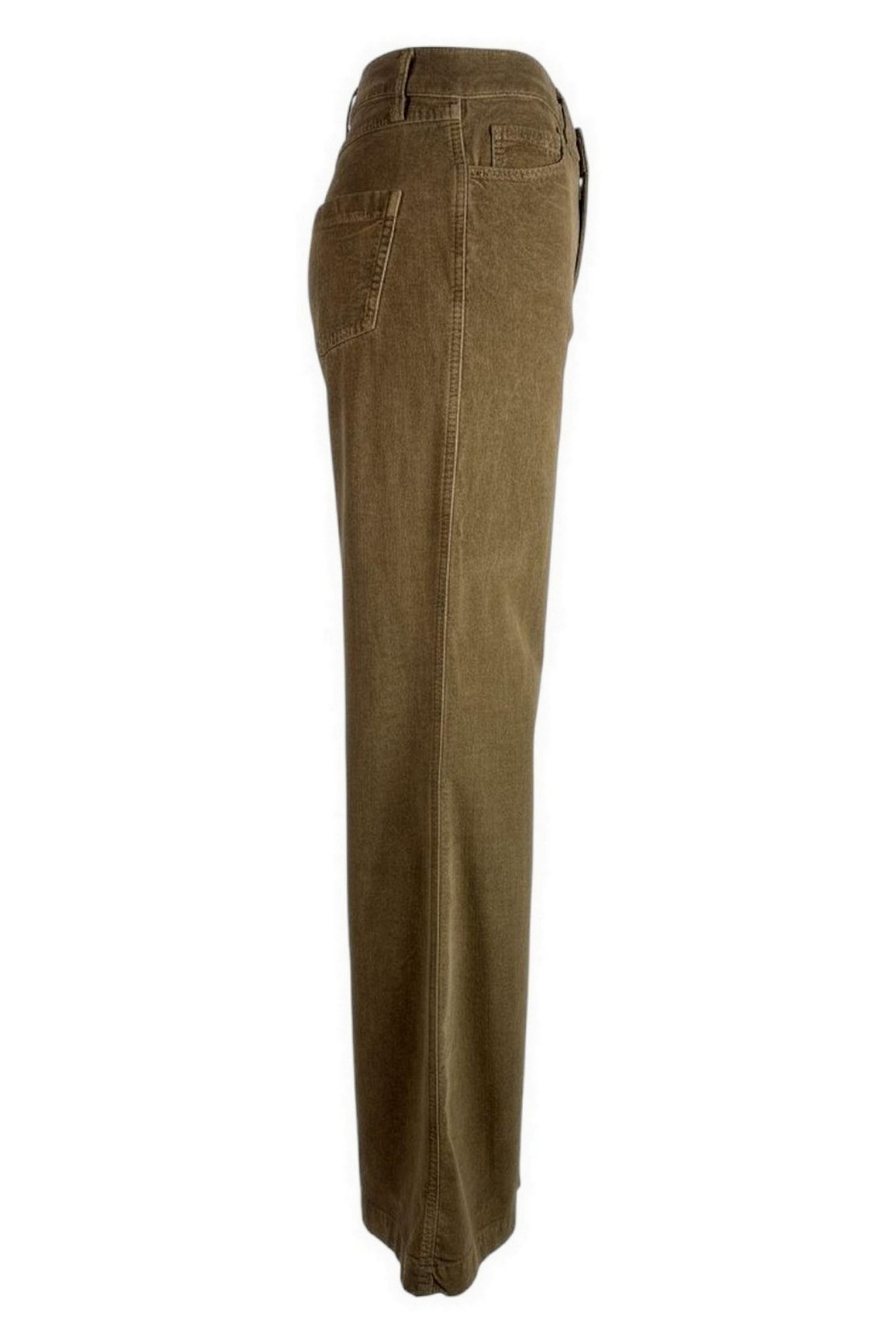 pantalone donna in velluto liscio cammello 