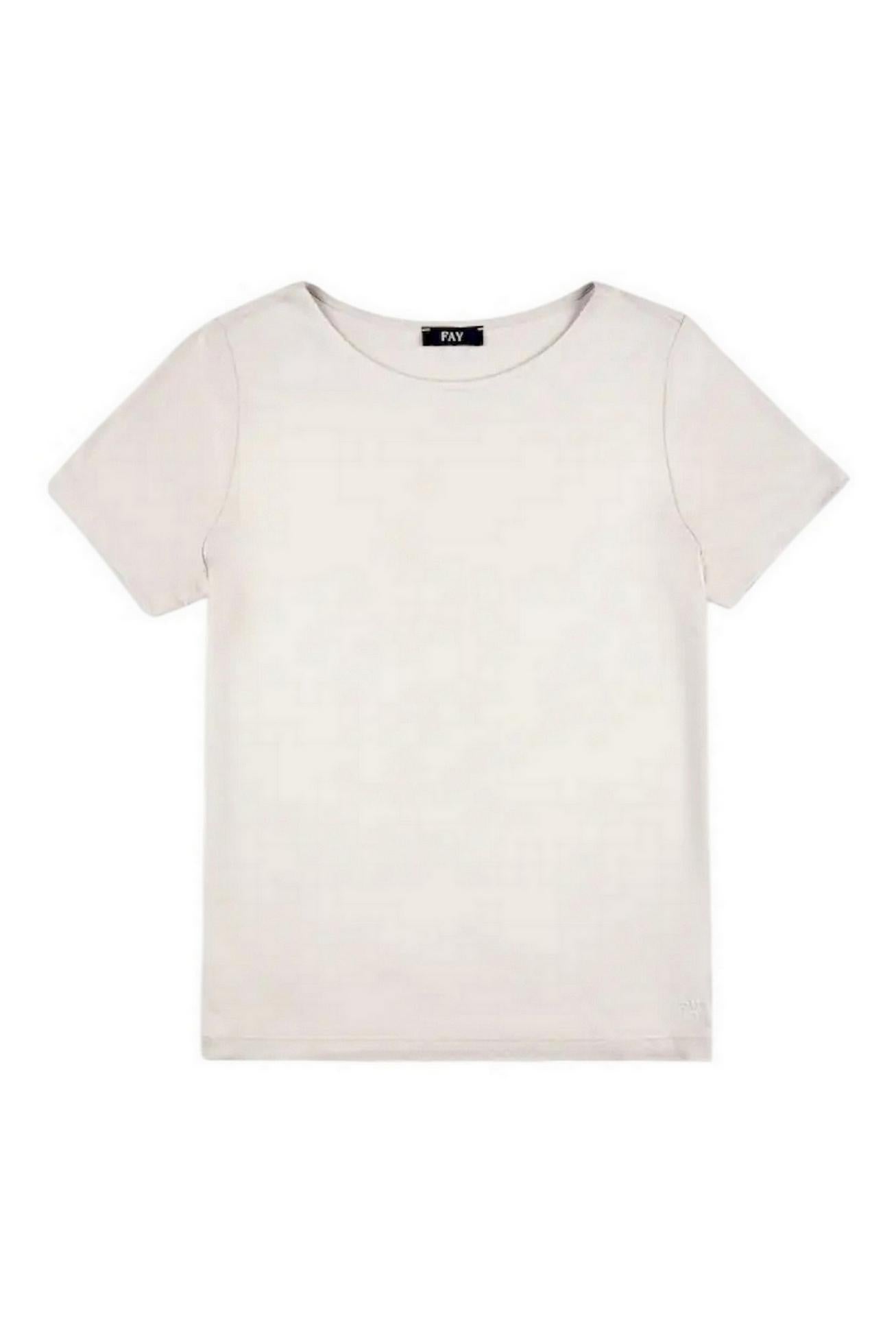 T-shirt in Jersey perla 