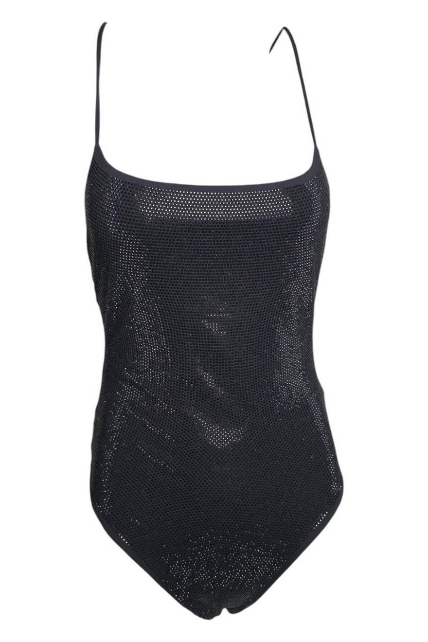 body donna nero con strass 