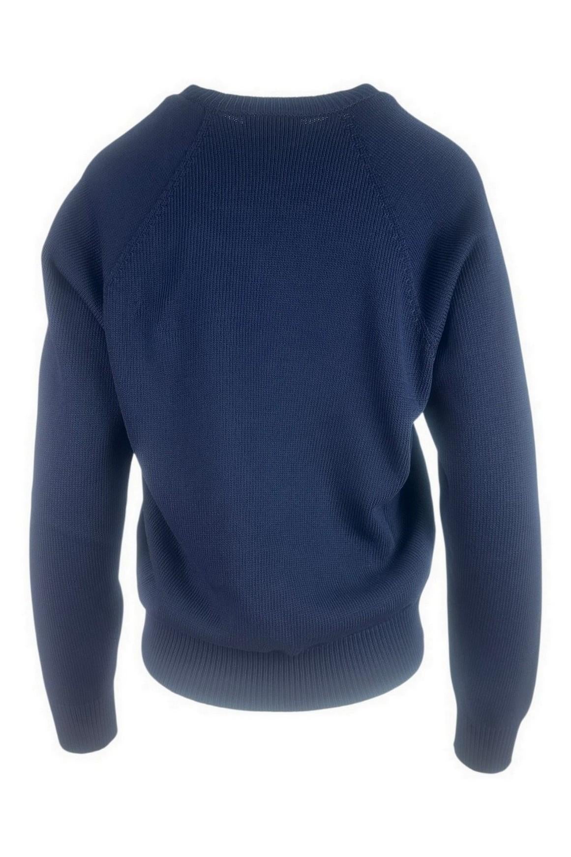maglia donna girocollo blu 
