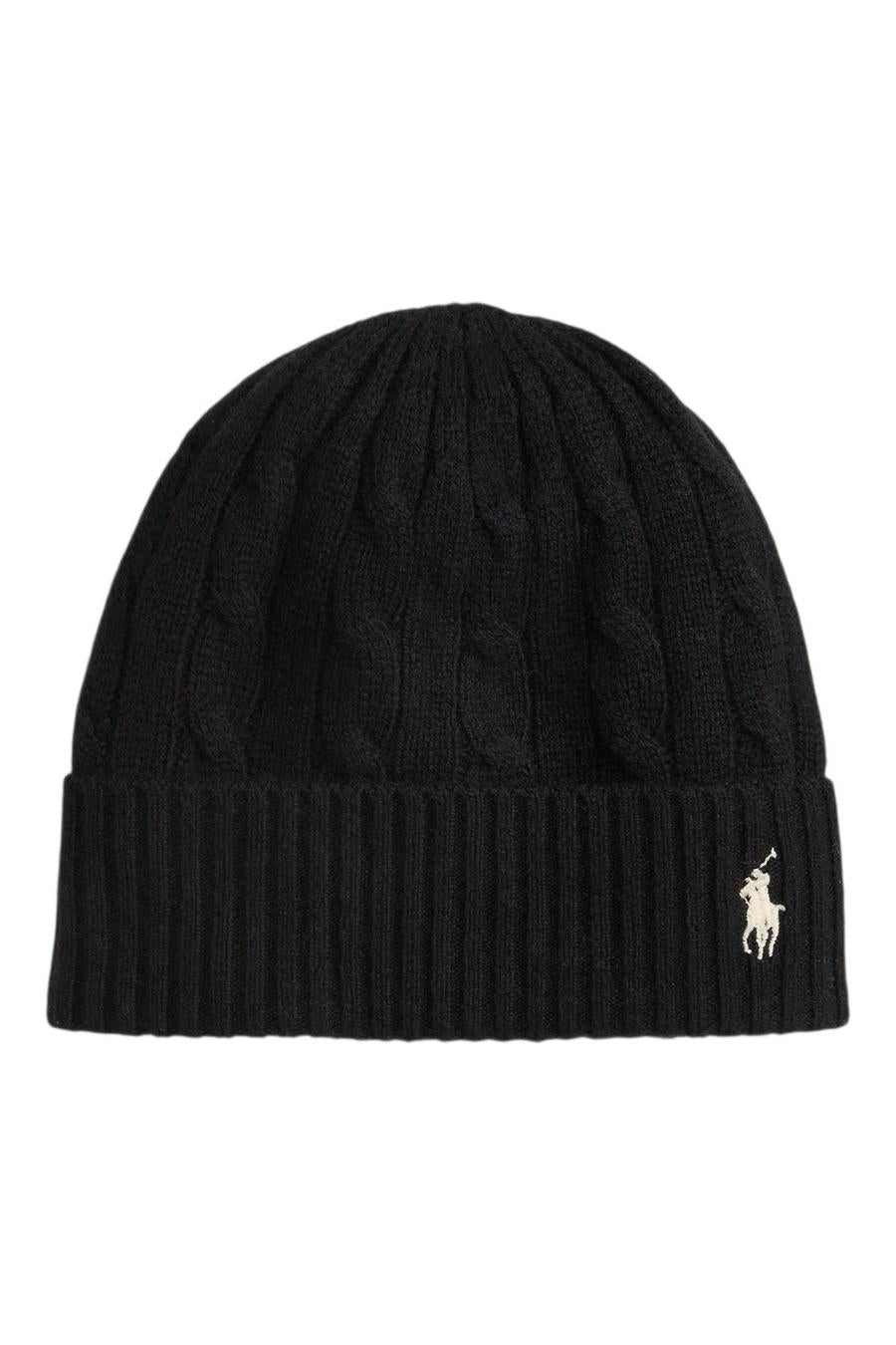 cappello donna a trecce nero 