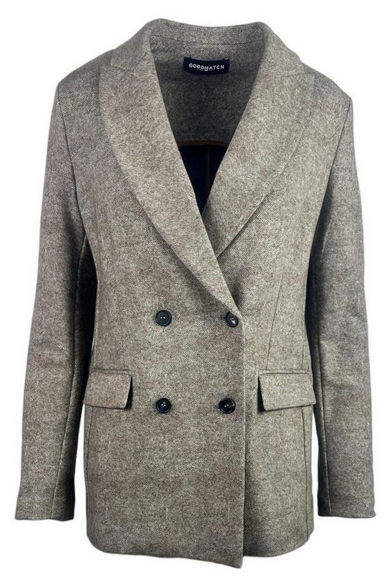 giacca donna in jersey beige 