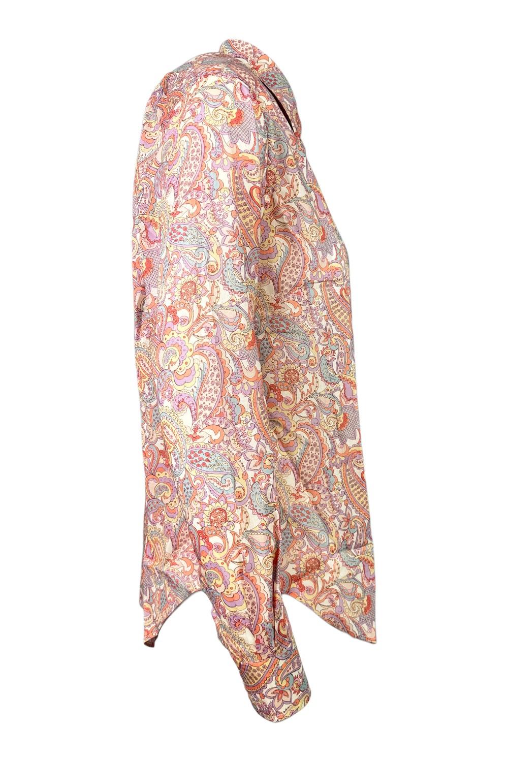 camicia donna uomo fantasia cachemire multicolor 