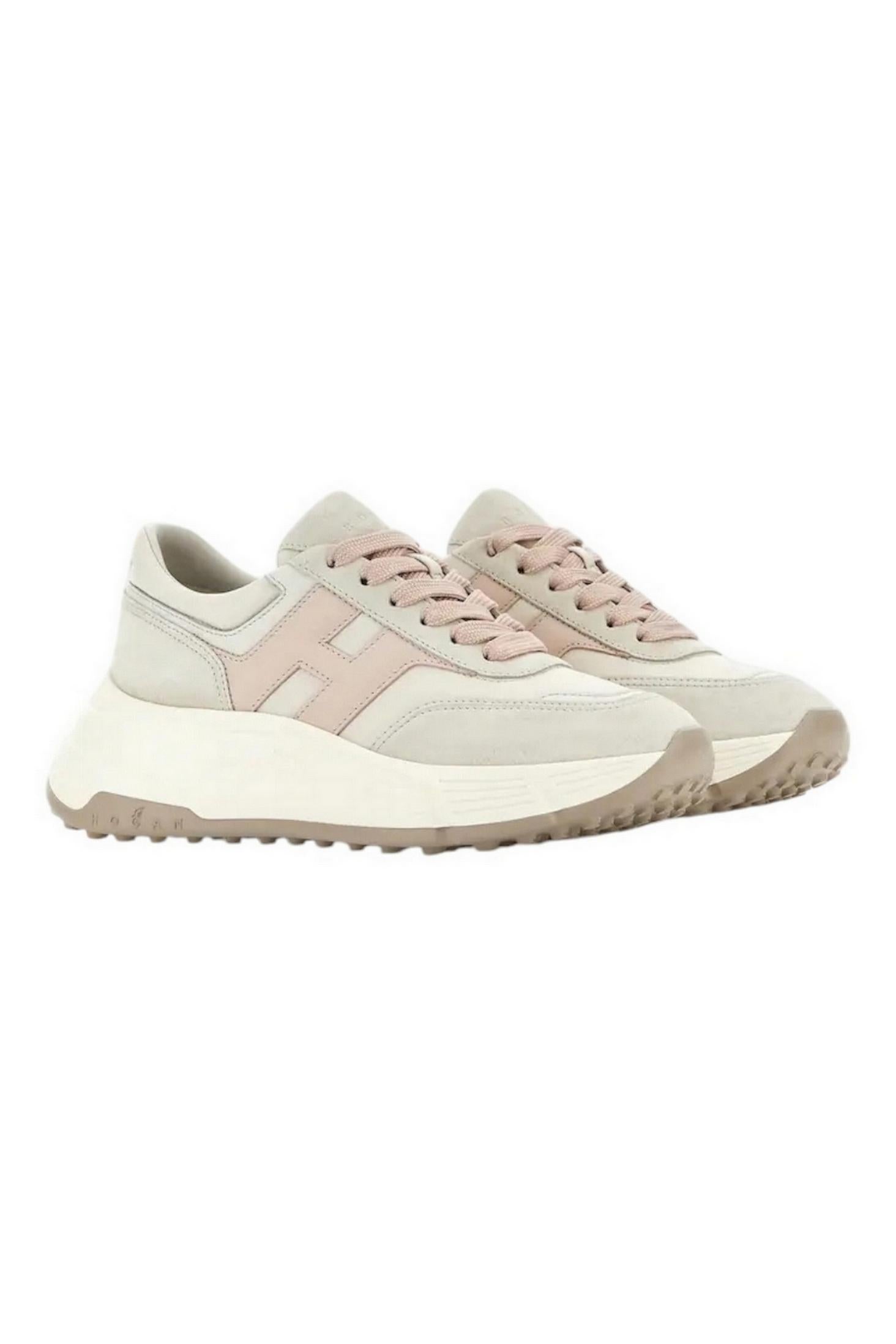 Sneakers donna Hi-Fi Avorio e Rosa 
