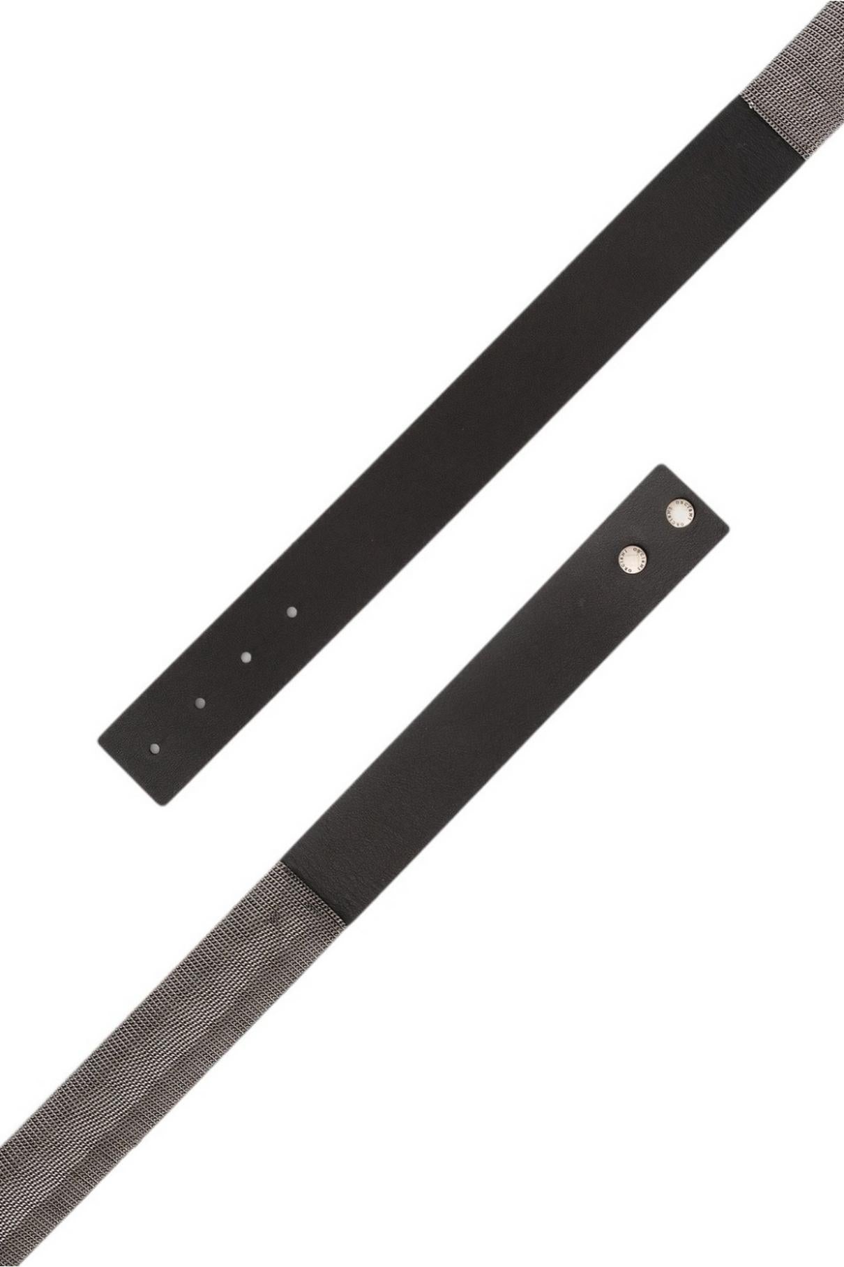 cintura donna in pelle nera 