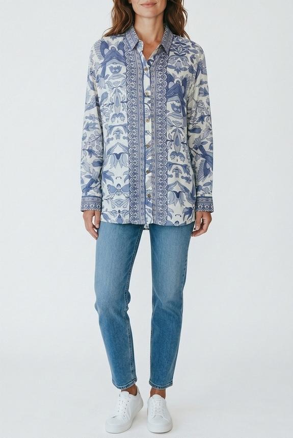 camicia fantasia fiori 